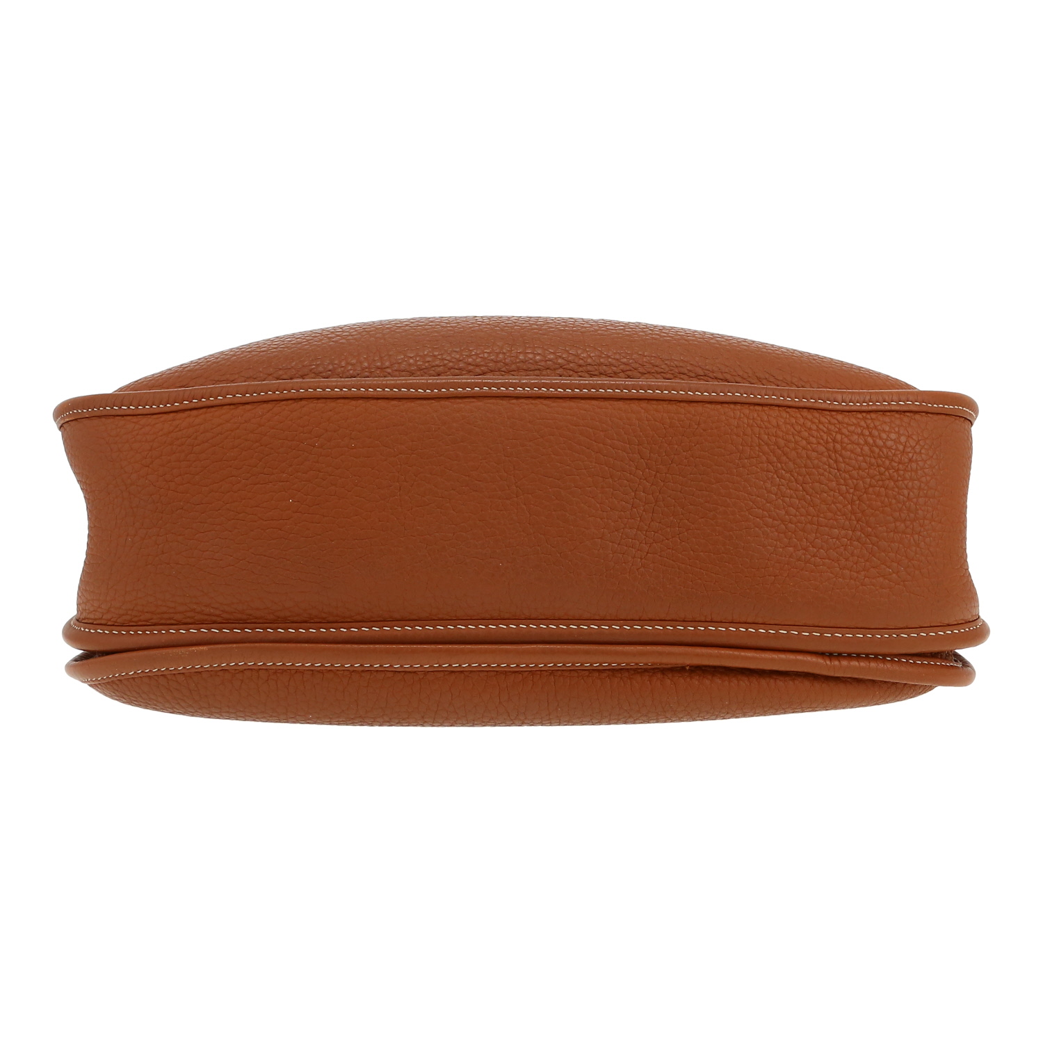 Bolso bandolera Hermès  Evelyne III en cuero togo color oro - Detail D1