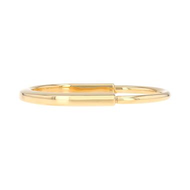 Opening Tiffany & Co Lock bracelet in yellow gold