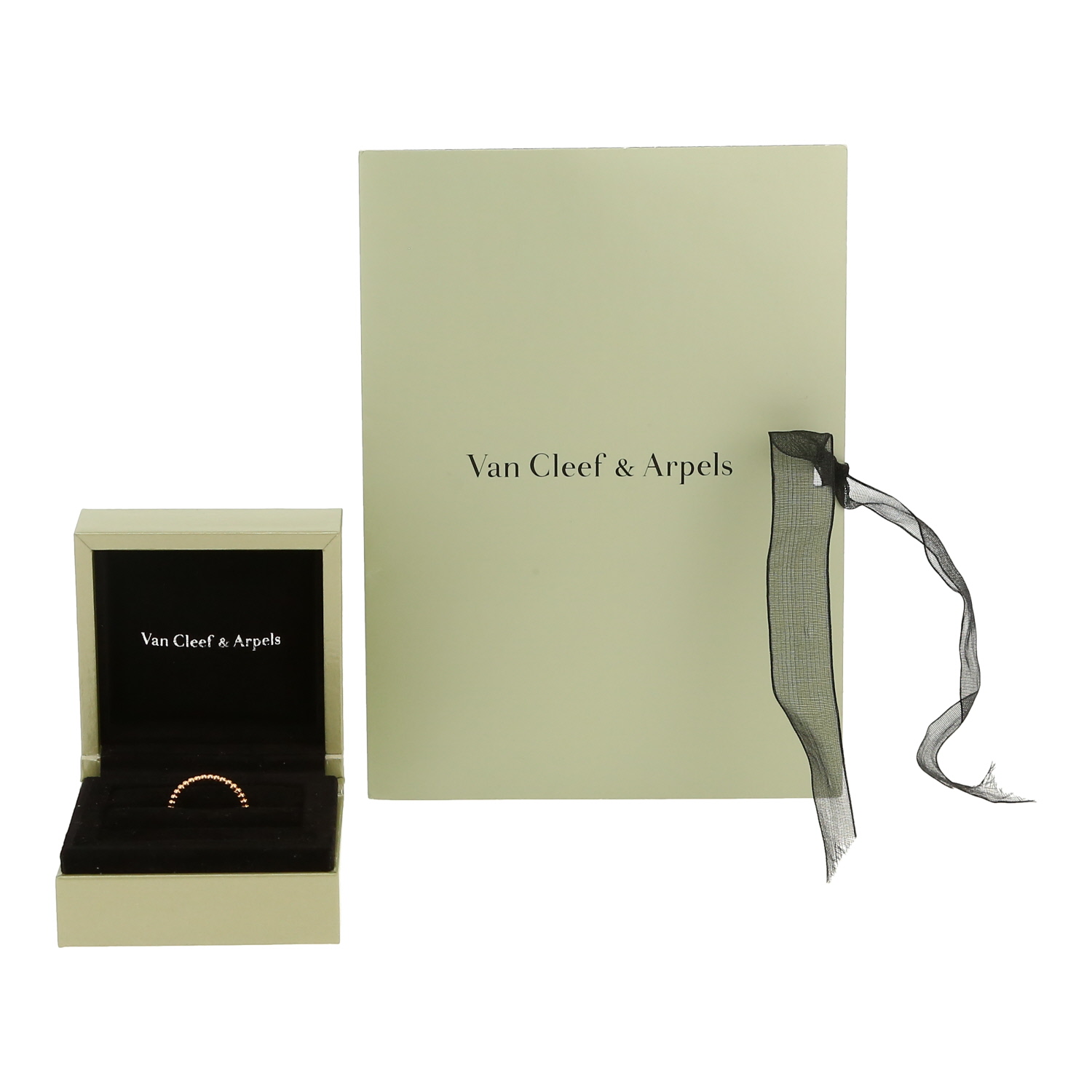 Anello Van Cleef & Arpels Perlée in oro rosa - Detail D2