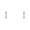 Tiffany & Co Fleur de Lis small earrings in pink gold and diamonds - 00pp thumbnail