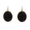 Paire de boucles d'oreilles Pomellato Victoria en or jaune, jais et diamants - 360 thumbnail