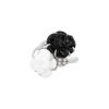 Chanel Camelia ring in white gold, onyx and agate and diamonds - 00pp thumbnail