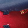 Hermès  Kelly 25 cm handbag  in blue goat - Detail D4 thumbnail