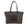 Goyard  Artois shopping bag  in black Goyard canvas  and black leather - 360 thumbnail