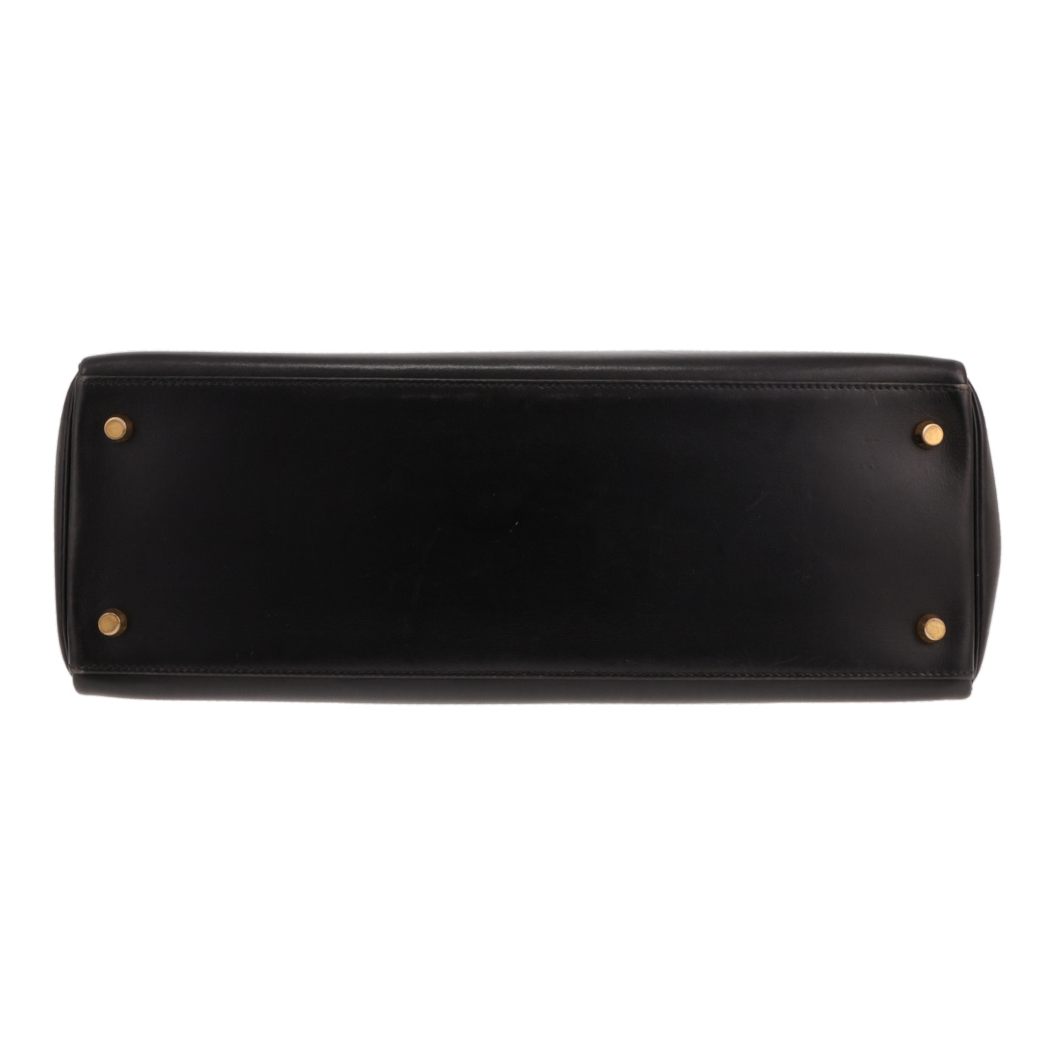 Bolso Hermès Kelly de 35 cm, de piel negra tipo «box» - Detail D1