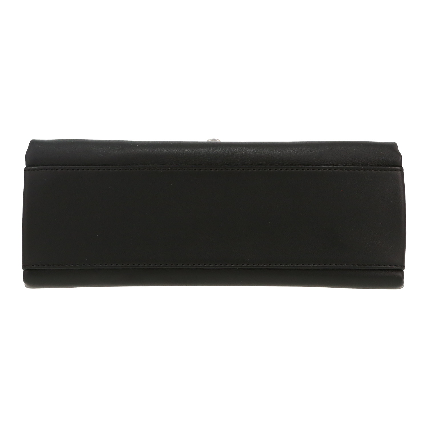 Borsa a tracolla Chanel  Timeless in pelle nera e pelle trapuntata nera - Detail D1