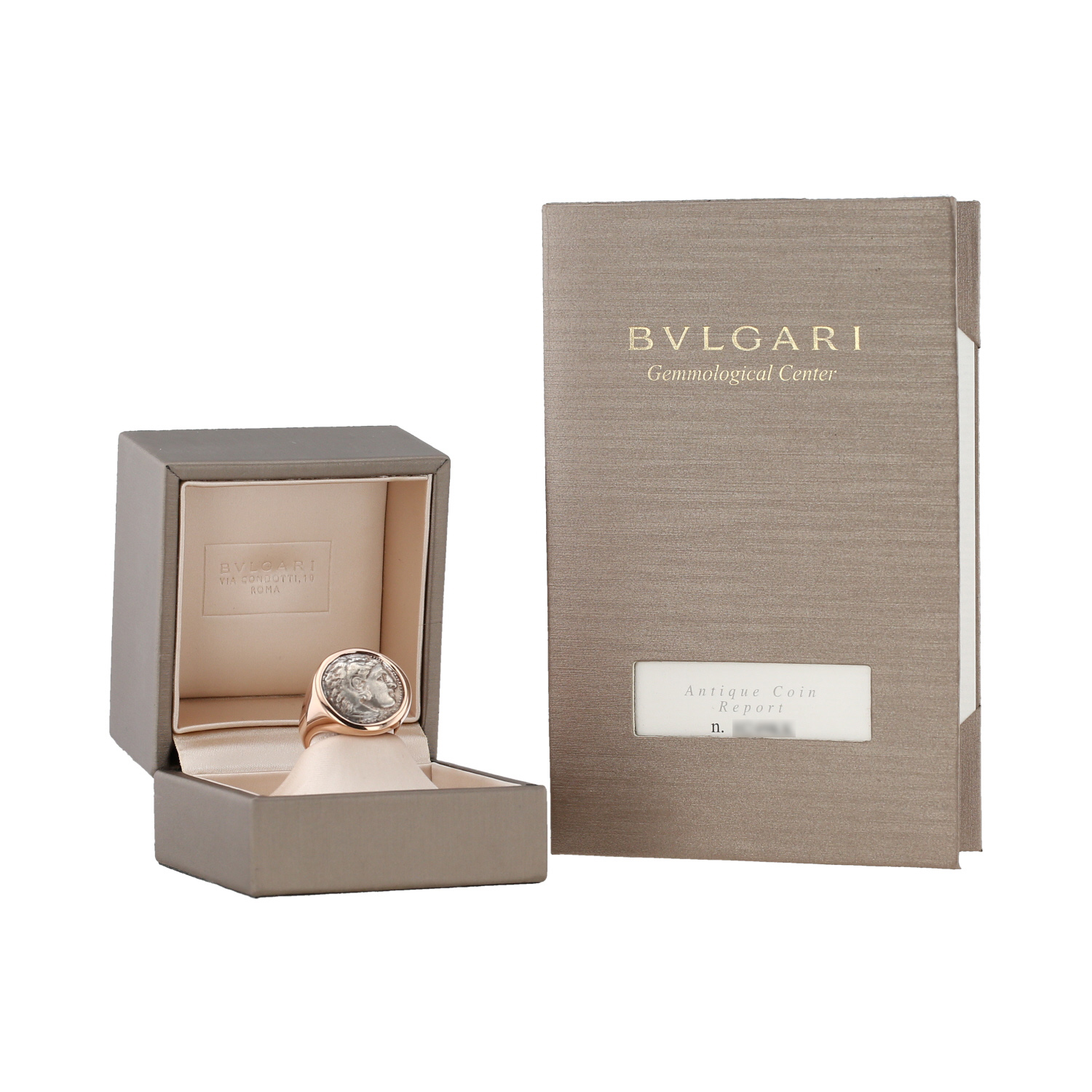 Anello Bulgari Monete in oro rosa e argento - Detail D2