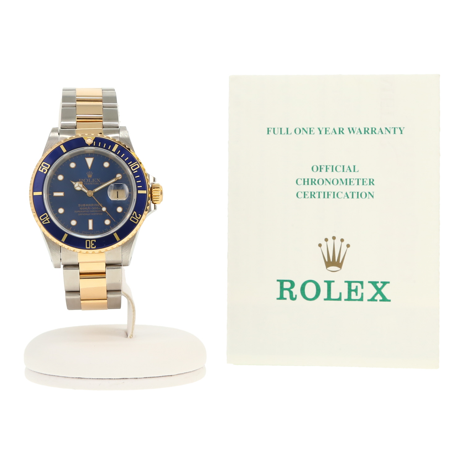 Rolex Submariner Date  in gold and stainless steel Ref: Rolex - 16613  Circa 1997 - Detail D2