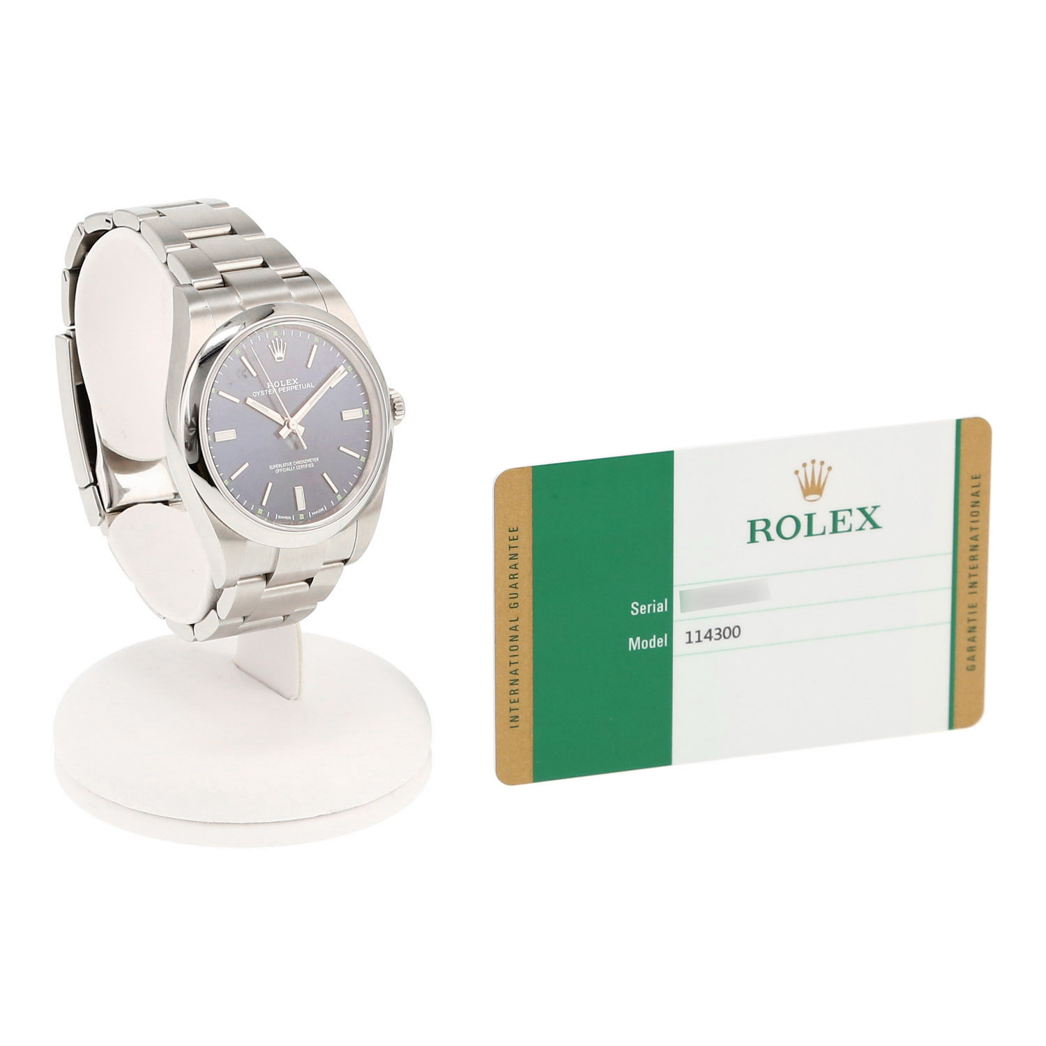 Montre Rolex Oyster Perpetual en acier Ref: Rolex - 114300  Vers 2019 - Detail D2
