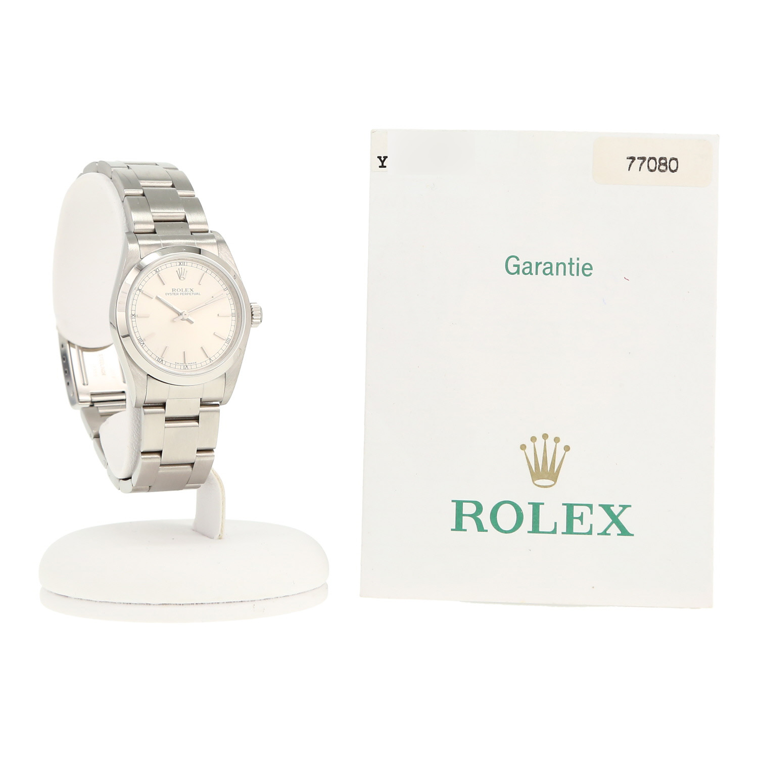 Rolex Oyster Perpetual  in stainless steel Ref: Rolex - 77080  Circa 2002 - Detail D2