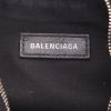 Balenciaga  Cagole shoulder bag  in black burnished leather - Detail D2 thumbnail