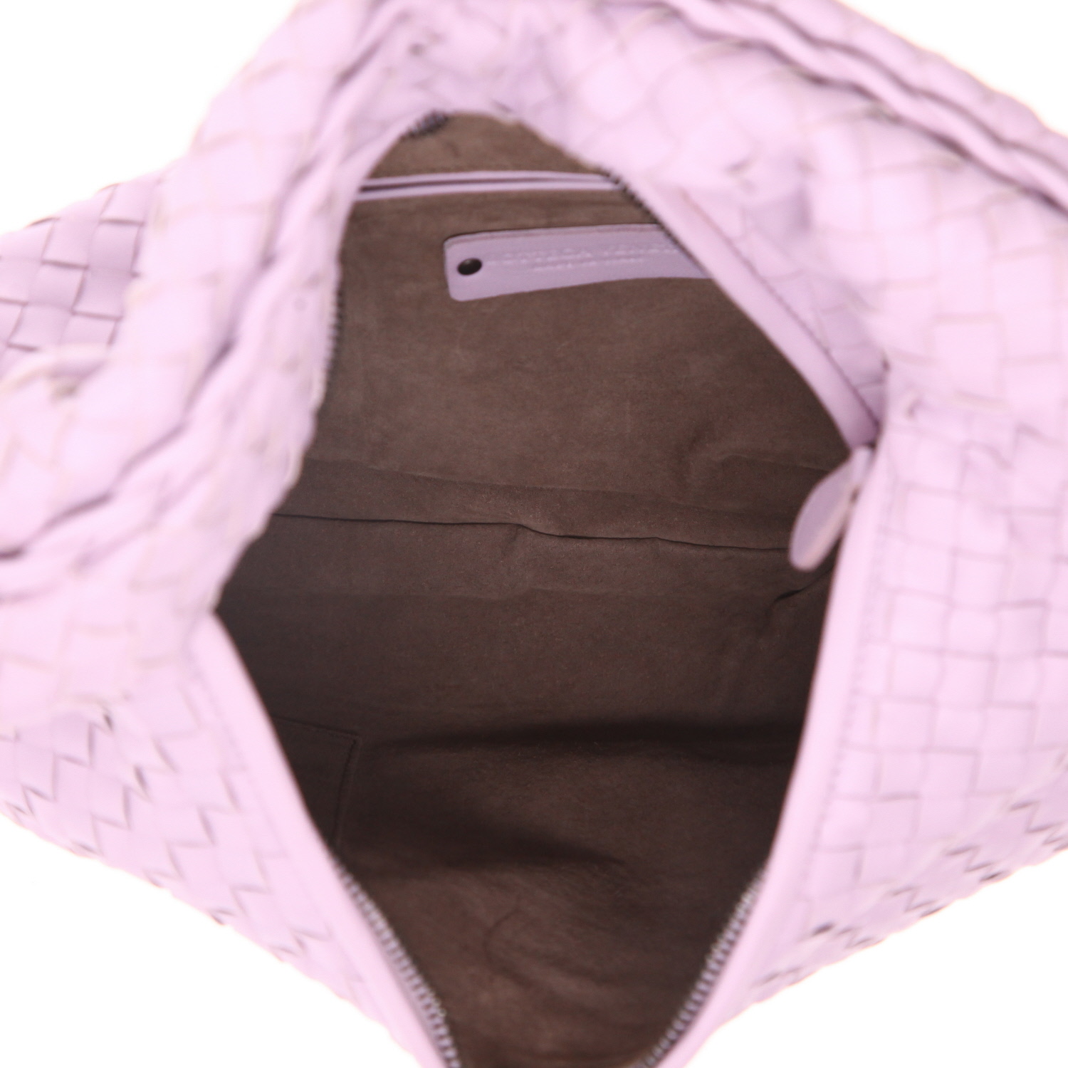 Sac à main Bottega Veneta  Veneta en cuir intrecciato violet-lilas - Detail D3