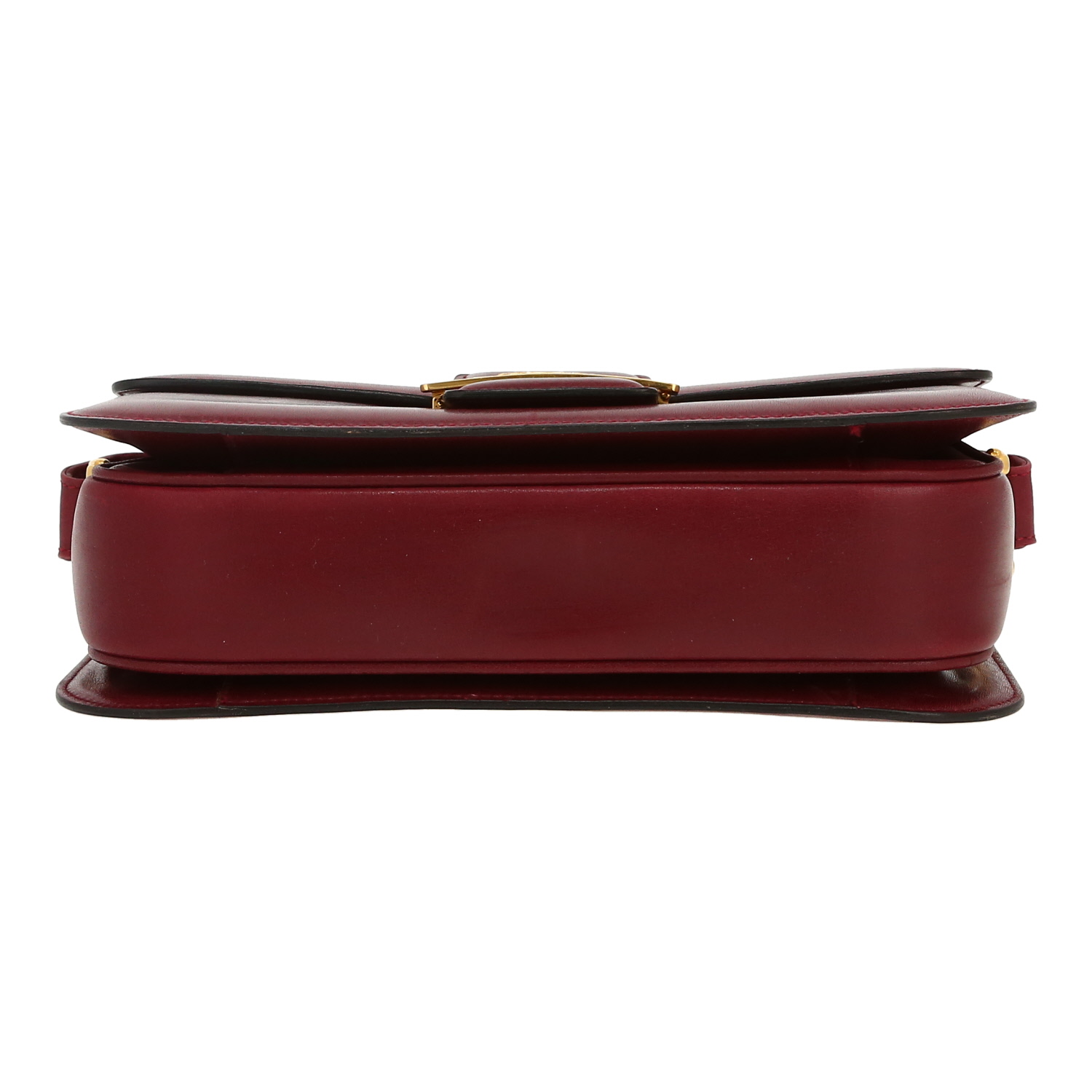 Borsa da spalla o a mano Celine  Vintage in pelle bordeaux - Detail D1