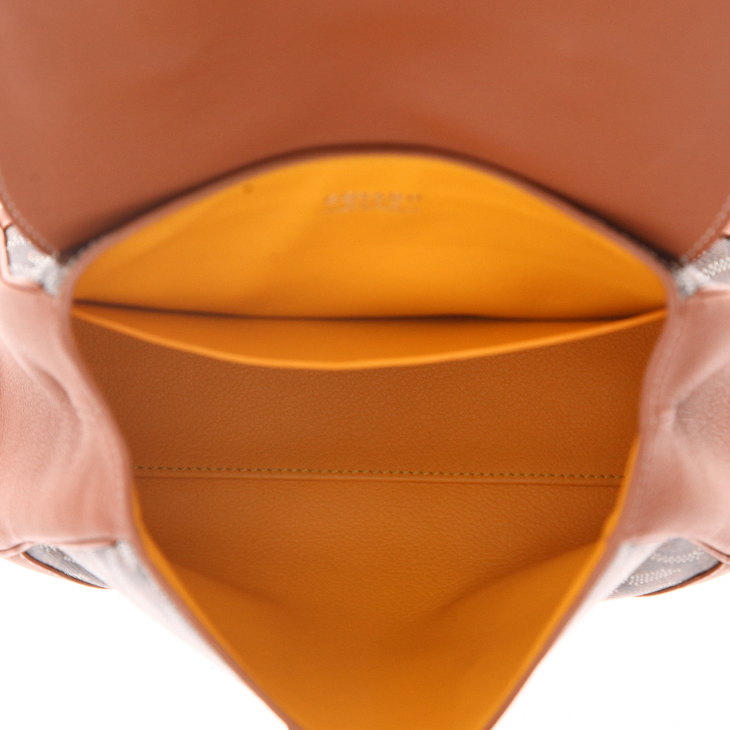 Sac à main Goyard  Saigon mini  en toile Goyardine noire et cuir marron - Detail D3