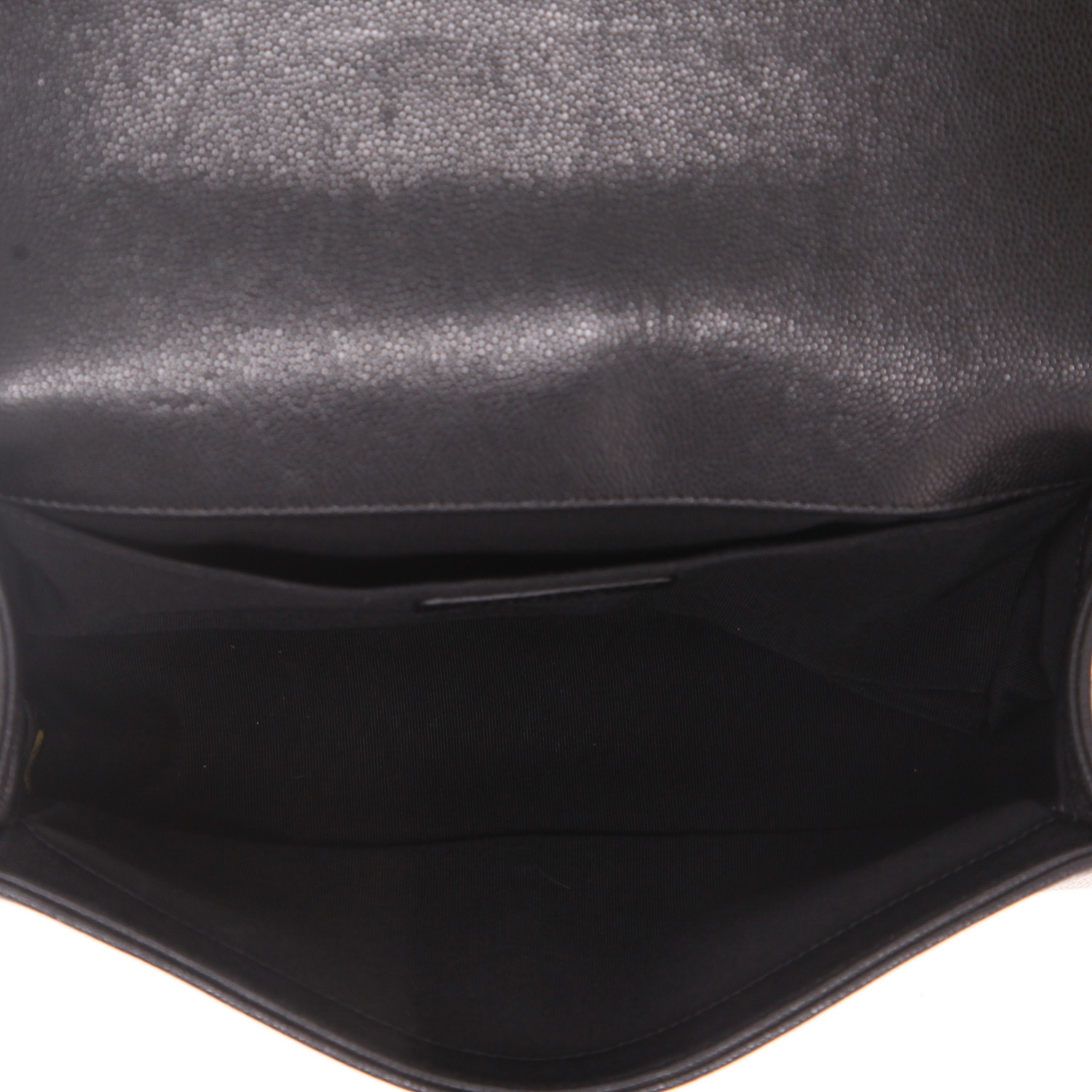 Borsa a tracolla Chanel  Boy in pelle trapuntata a zigzag nera - Detail D3