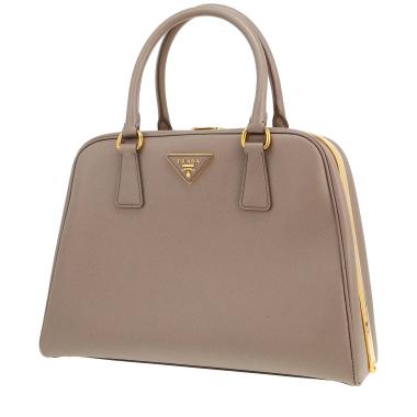 Sac à main Prada  Pyramid en cuir taupe