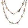 Marina B Cardan long necklace in yellow gold, amethyst, chalcedony, and pearls - 00pp thumbnail