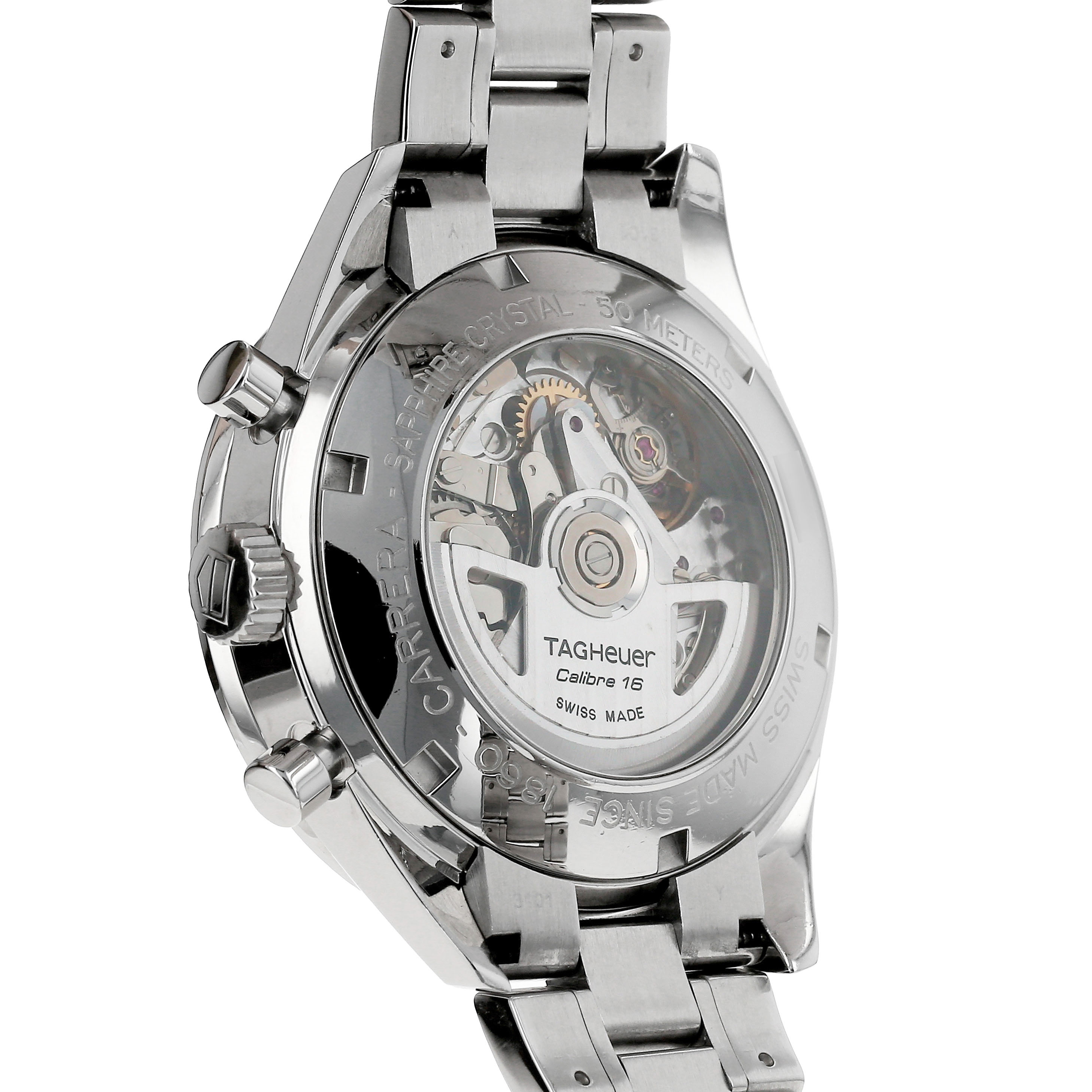 TAG Heuer Carrera Automatic Chronograph  in stainless steel Ref: TAG Heuer - CV2010.1  Circa 2007 - Detail D3