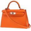 Bolso bandolera Hermès  Kelly 20 cm en cuero Mysore naranja - 00pp thumbnail