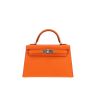 Bolso bandolera Hermès  Kelly 20 cm en cuero Mysore naranja - 360 thumbnail