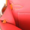 Bolso bandolera Hermès  Kelly 20 cm en cuero Mysore naranja - Detail D4 thumbnail