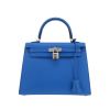 Bolso de mano Hermès  Kelly 25 cm en cuero epsom azul - 360 thumbnail