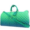 Bolso de fin de semana Louis Vuitton  Keepall Editions Limitées en cuero monogram huella verde y azul - 00pp thumbnail