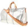 Louis Vuitton  Keepall Editions Limitées weekend bag  in silver leather  and natural leather - 00pp thumbnail