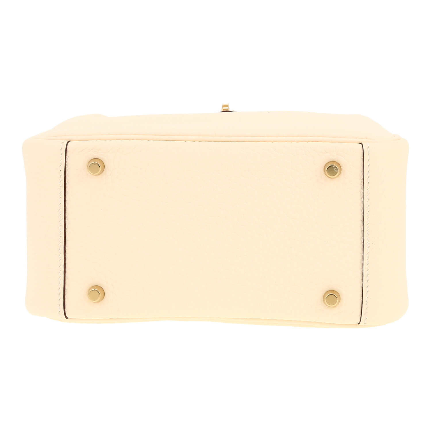 Hermès  Lindy mini  handbag  in Nata togo leather - Detail D1