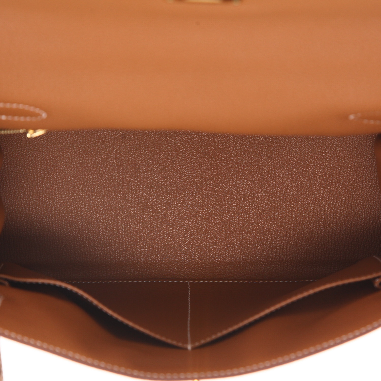 Sac à main Hermès  Kelly 28 cm en cuir togo gold - Detail D3