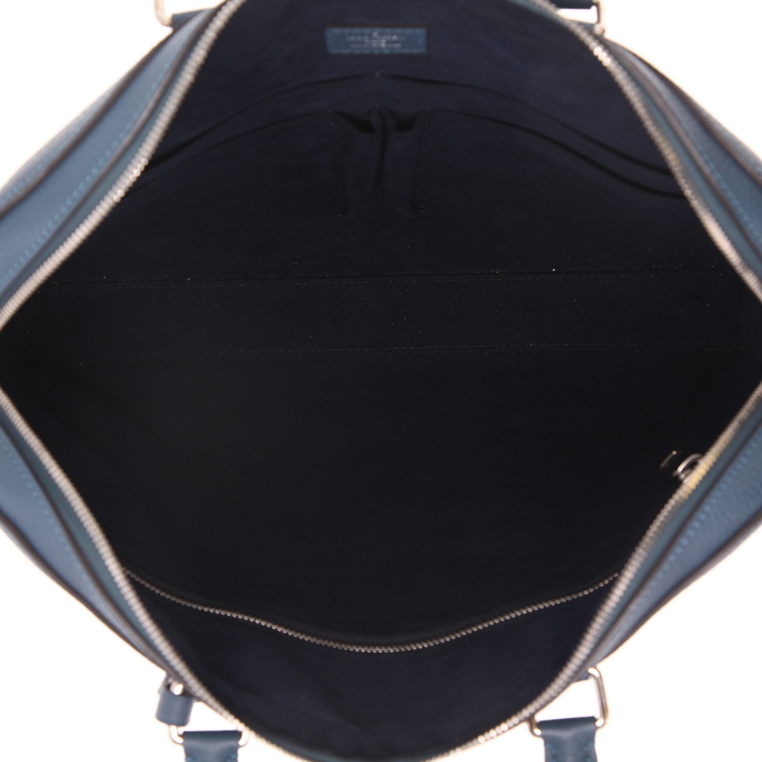 Porte-documents Louis Vuitton   en cuir bleu - Detail D3