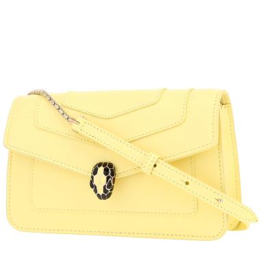 Bulgari  Serpenti Forever handbag  in yellow leather