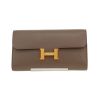 Borsa a tracolla Hermès  Constance Long To Go in pelle Epsom grigia - 360 thumbnail