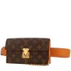 Bolsito-cinturón Louis Vuitton  Pochette-ceinture en lona Monogram marrón y cuero marrón - 00pp thumbnail