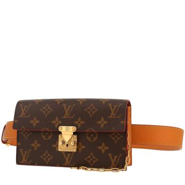Bolsito-cinturón Louis Vuitton  Pochette-ceinture en lona Monogram marrón y cuero marrón
