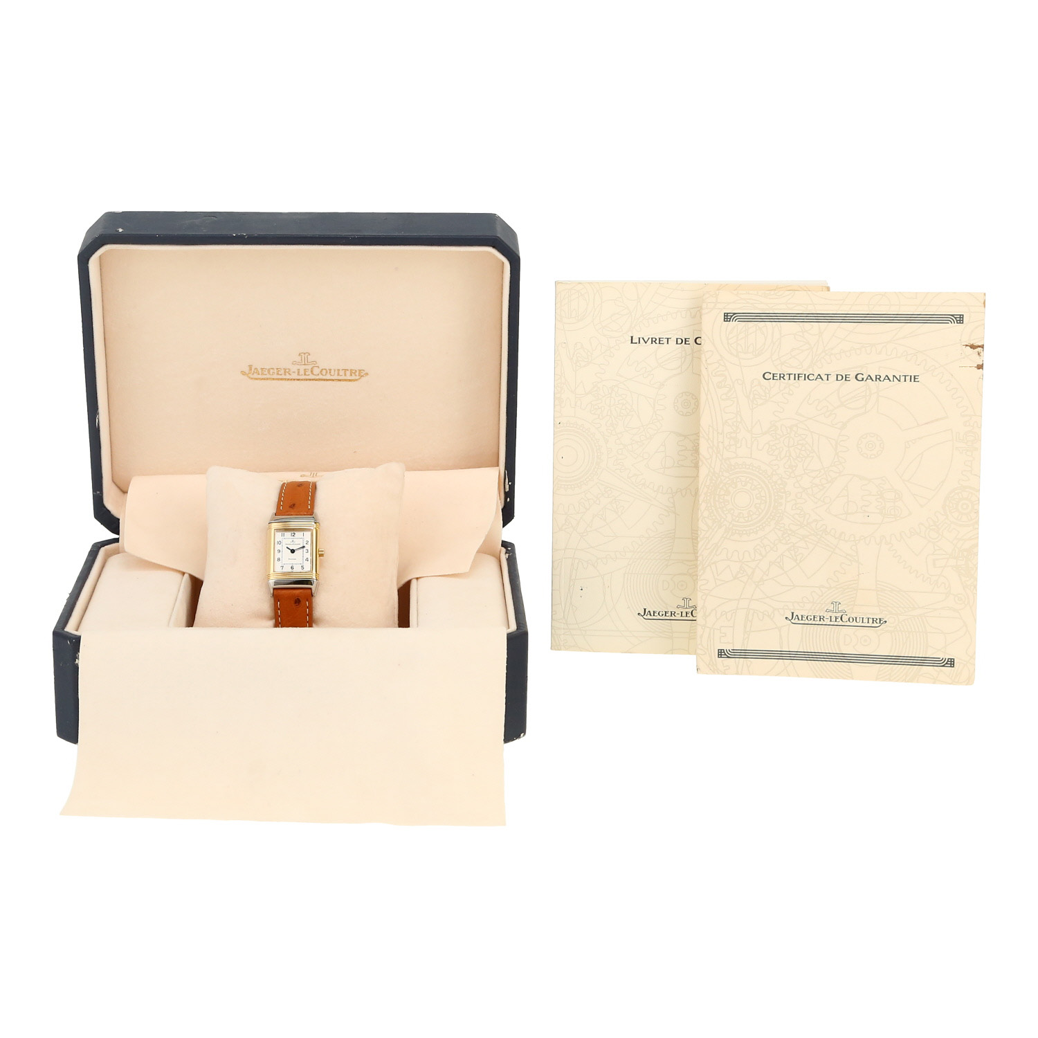 Jaeger-LeCoultre Reverso Lady  in gold and stainless steel Ref: Jaeger-LeCoultre - 260.5.08  Circa 1998 - Detail D2