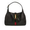 Bolso de mano Gucci  Jackie en cuero negro y lona bicolor - 360 thumbnail