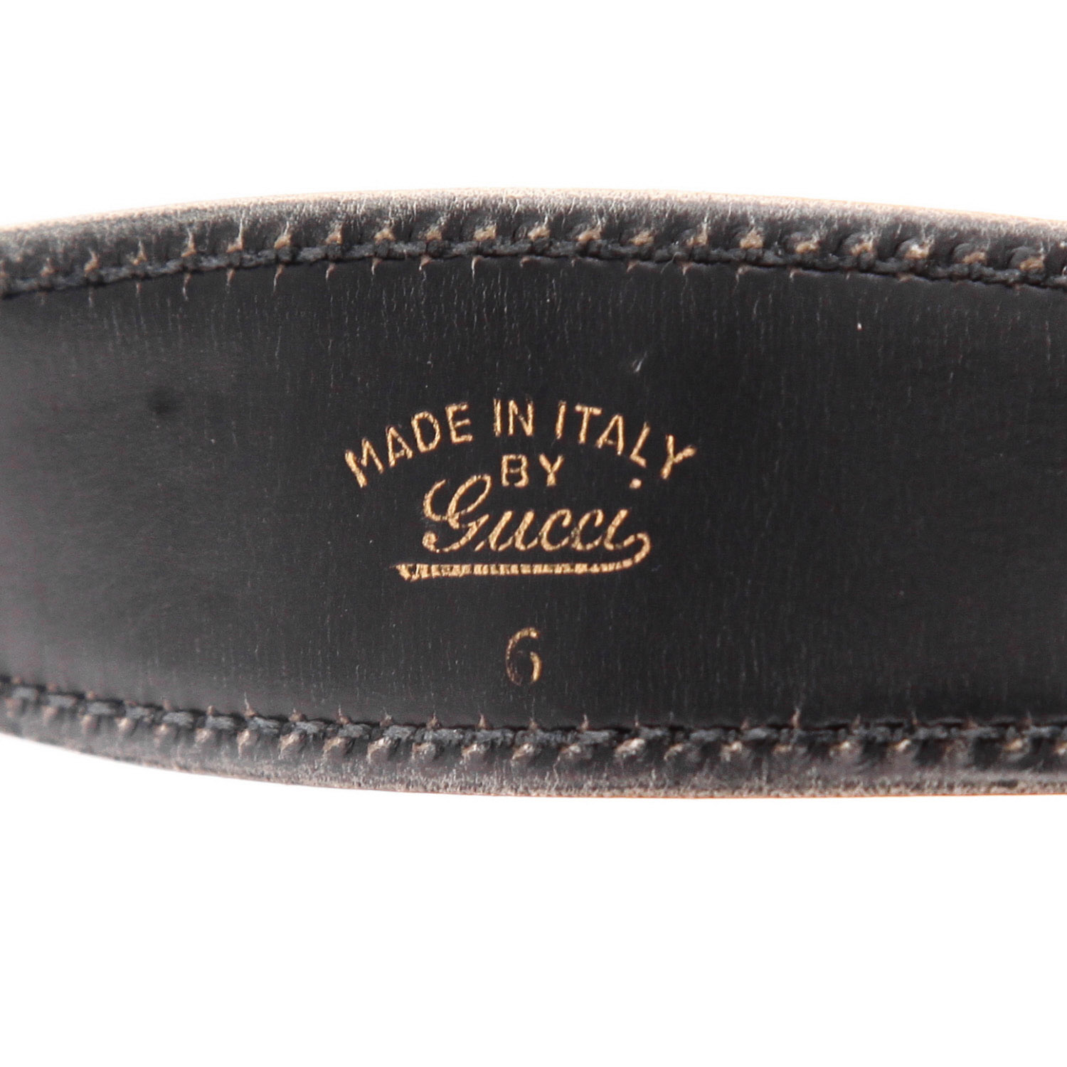 Gucci  Jackie handbag  in black leather  and bicolor canvas - Detail D2