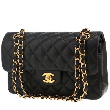 Chanel  Timeless Petit handbag  in black quilted leather