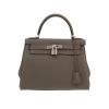 Hermès  Kelly 28 cm handbag  in grey togo leather - 360 thumbnail