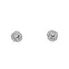 Paire de boucles d'oreilles Dior Rose Dior Bagatelle en or blanc et diamants - 360 thumbnail