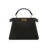 Sac bandoulière Fendi  Peekaboo ISeeU petit modèle  en cuir noir - 360 thumbnail