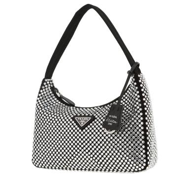 Bolso de mano Prada  Re-Edition 2005 en lona negra