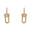 Paire de boucles d'oreilles Tiffany & Co City HardWear grand modèle en or jaune - 360 thumbnail