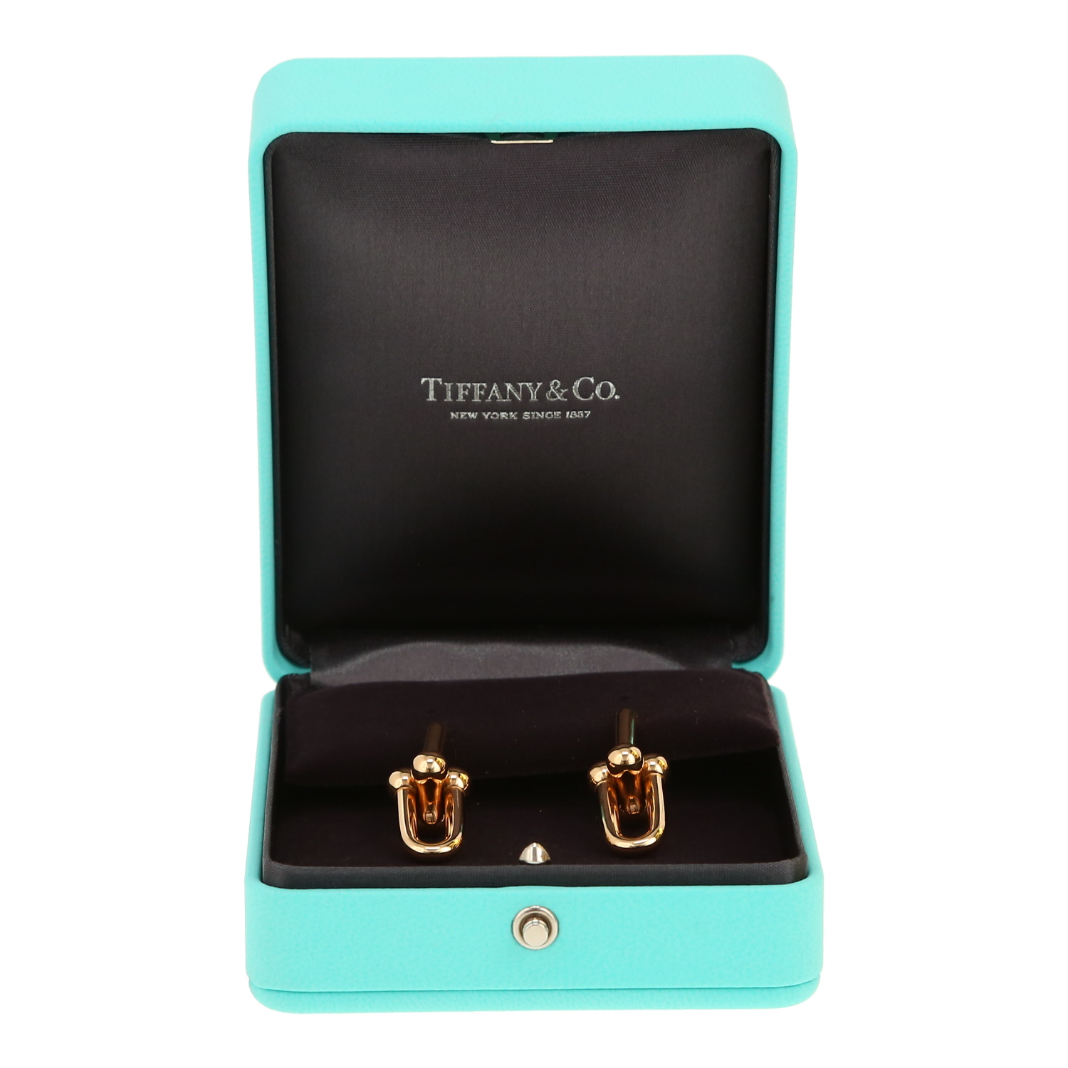 Pendientes Tiffany & Co City HardWear modelo grande de oro rosa - Detail D2