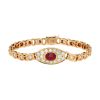 Bracelet Van Cleef & Arpels  en or jaune, diamants et rubis - 00pp thumbnail