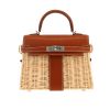 Sac à main Hermès  Kelly 20 cm Picnic en osier et cuir Barénia marron - 360 thumbnail