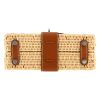 Hermès  Kelly 20 cm Picnic handbag  wicker  and brown Barenia leather - Detail D1 thumbnail