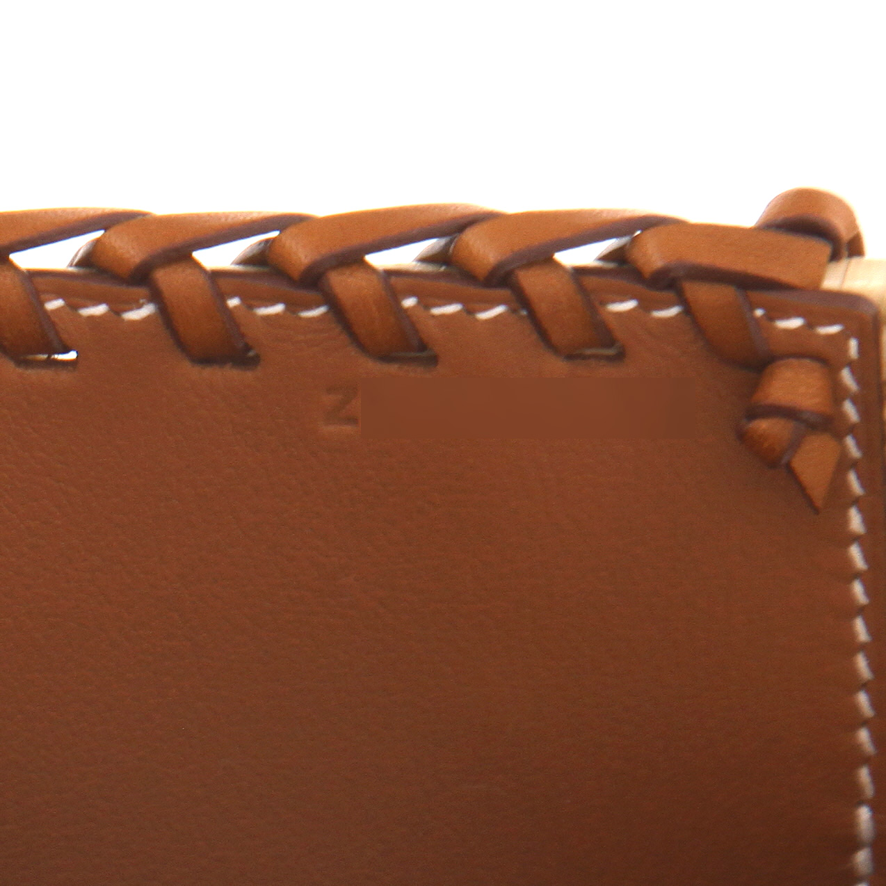 Borsa Hermès  Kelly 20 cm Picnic in vimini e pelle Barenia marrone - Detail D4
