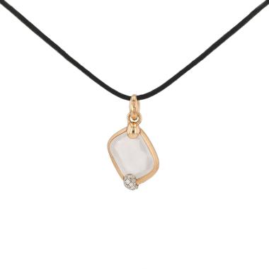 Pendentif Pomellato Ritratto petit modèle en or rose, quartz et diamants